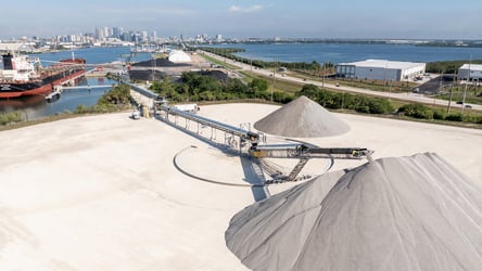 TeleStacker Conveyor unloads ships at the Port of Tampa in Florida.