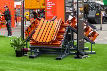 impact bed on display at Conexpo 2023