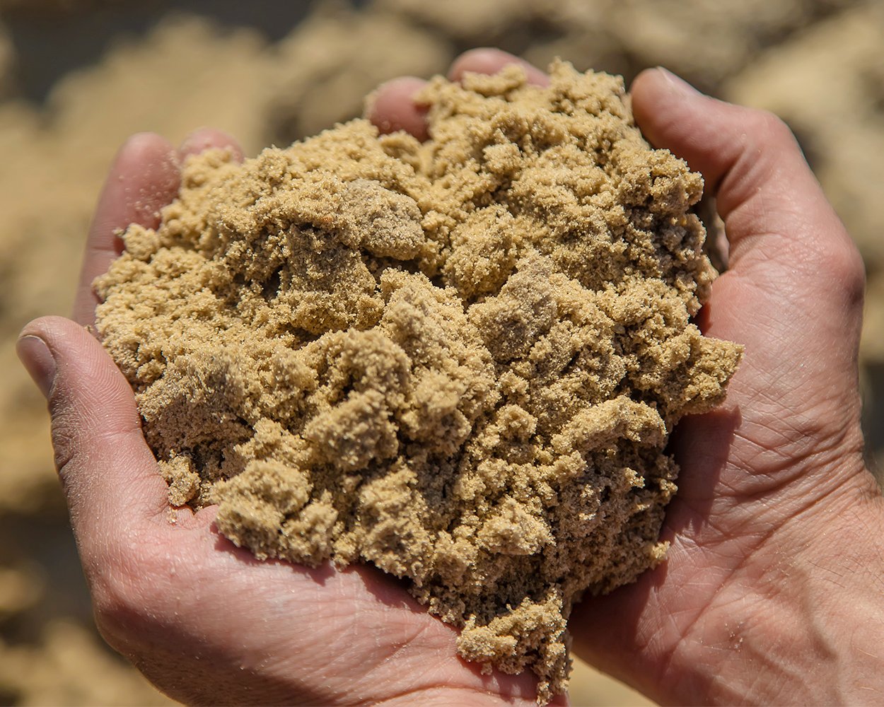 Handful of Texas Frac Sand
