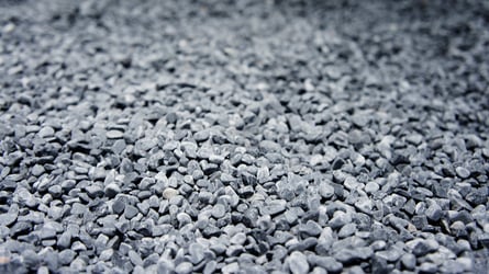 construction aggregates rock in stockpile