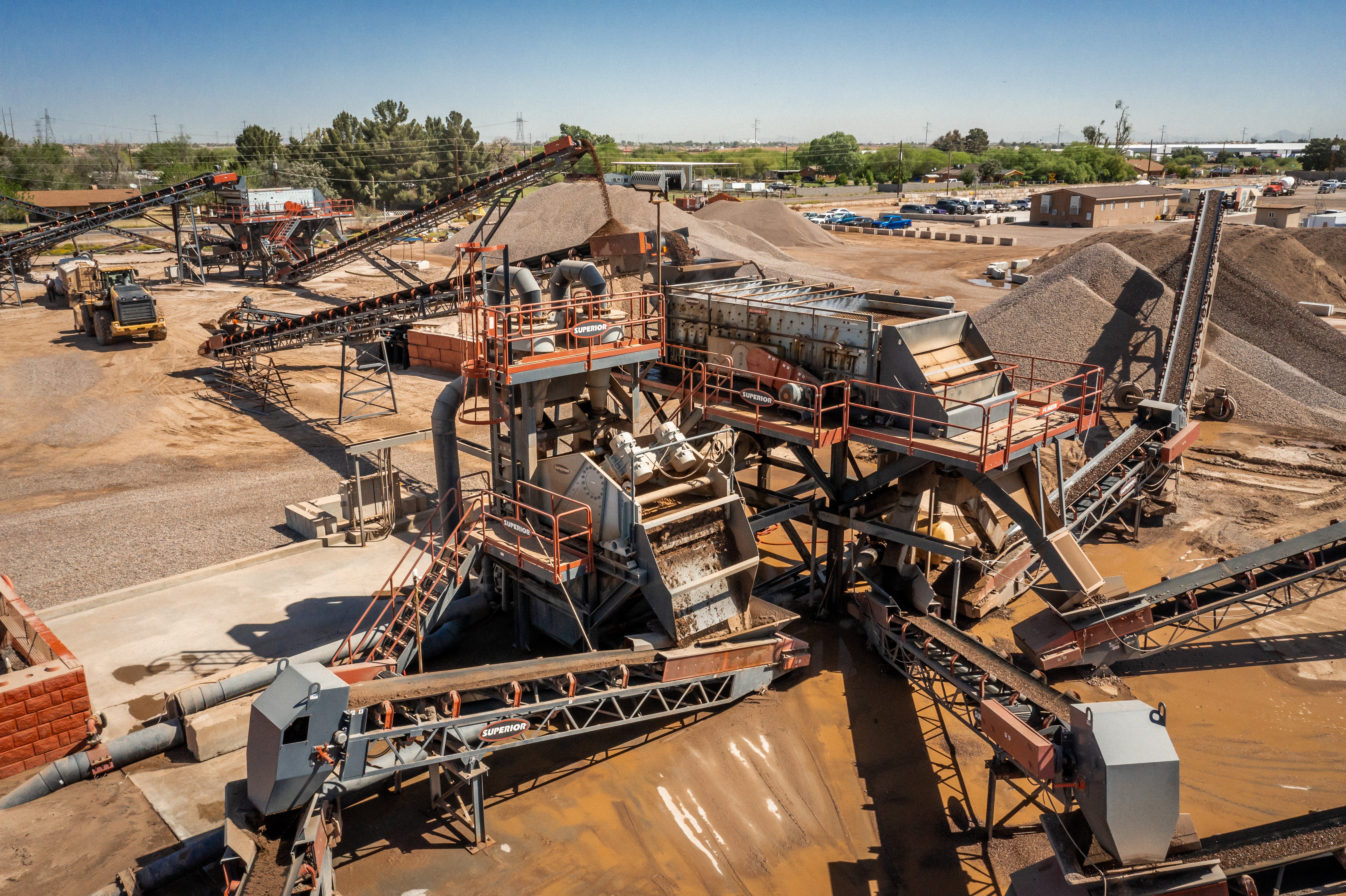 Wash plant at Diamondback in Tolleson AZ
