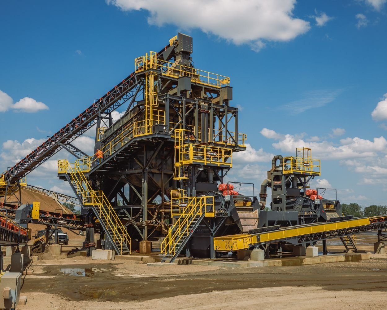 Washing sand for aggregates