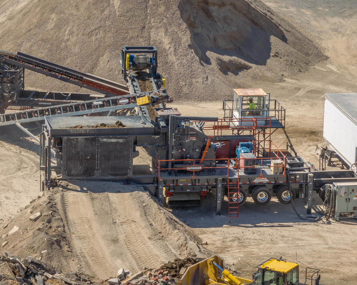 Horizontal Shaft Impactor Portable Plant