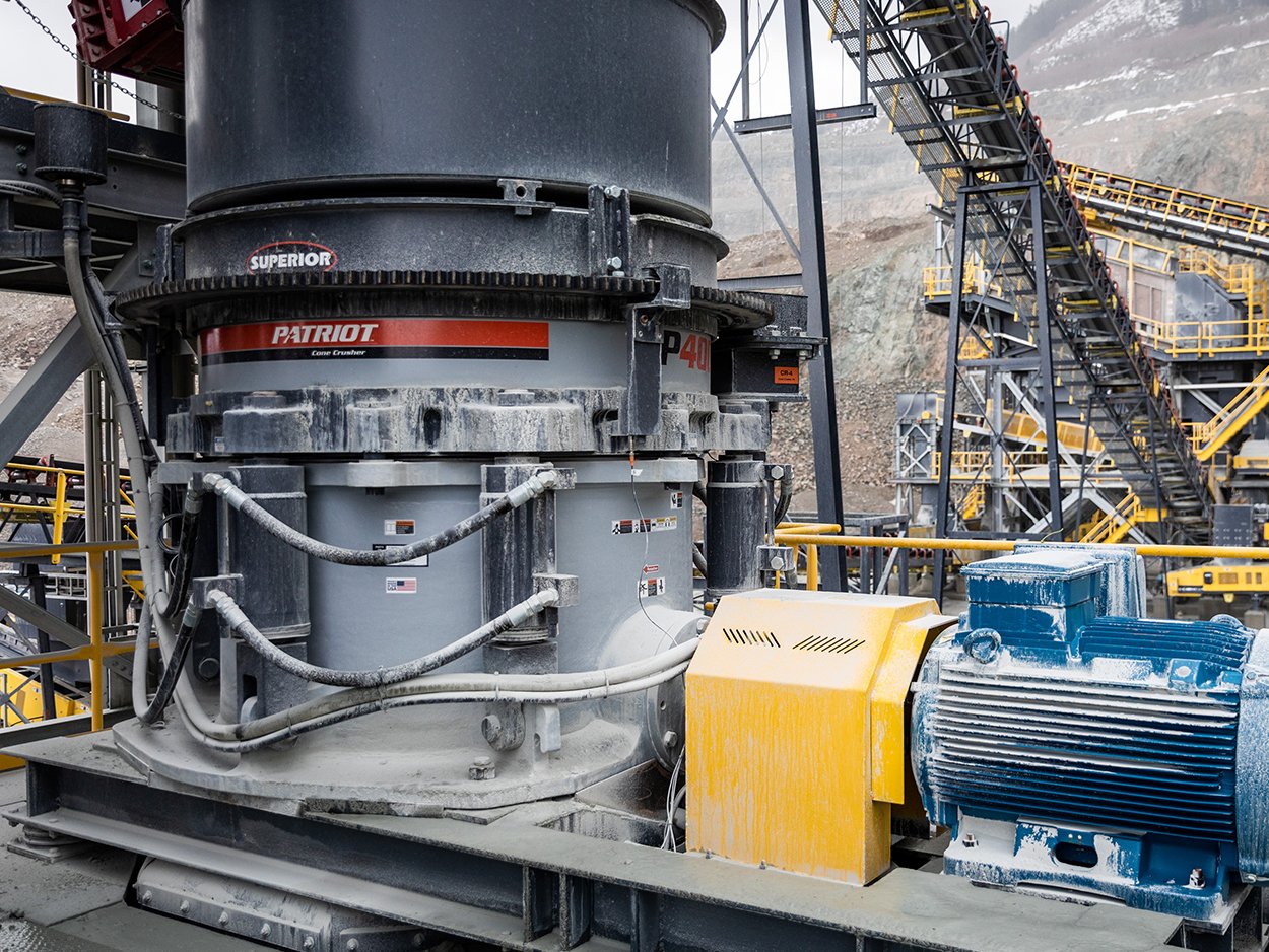 P400 Patriot® Cone Crusher in an aggregate processing operation