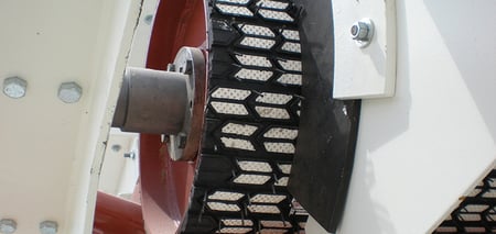 pulley lagging pattern