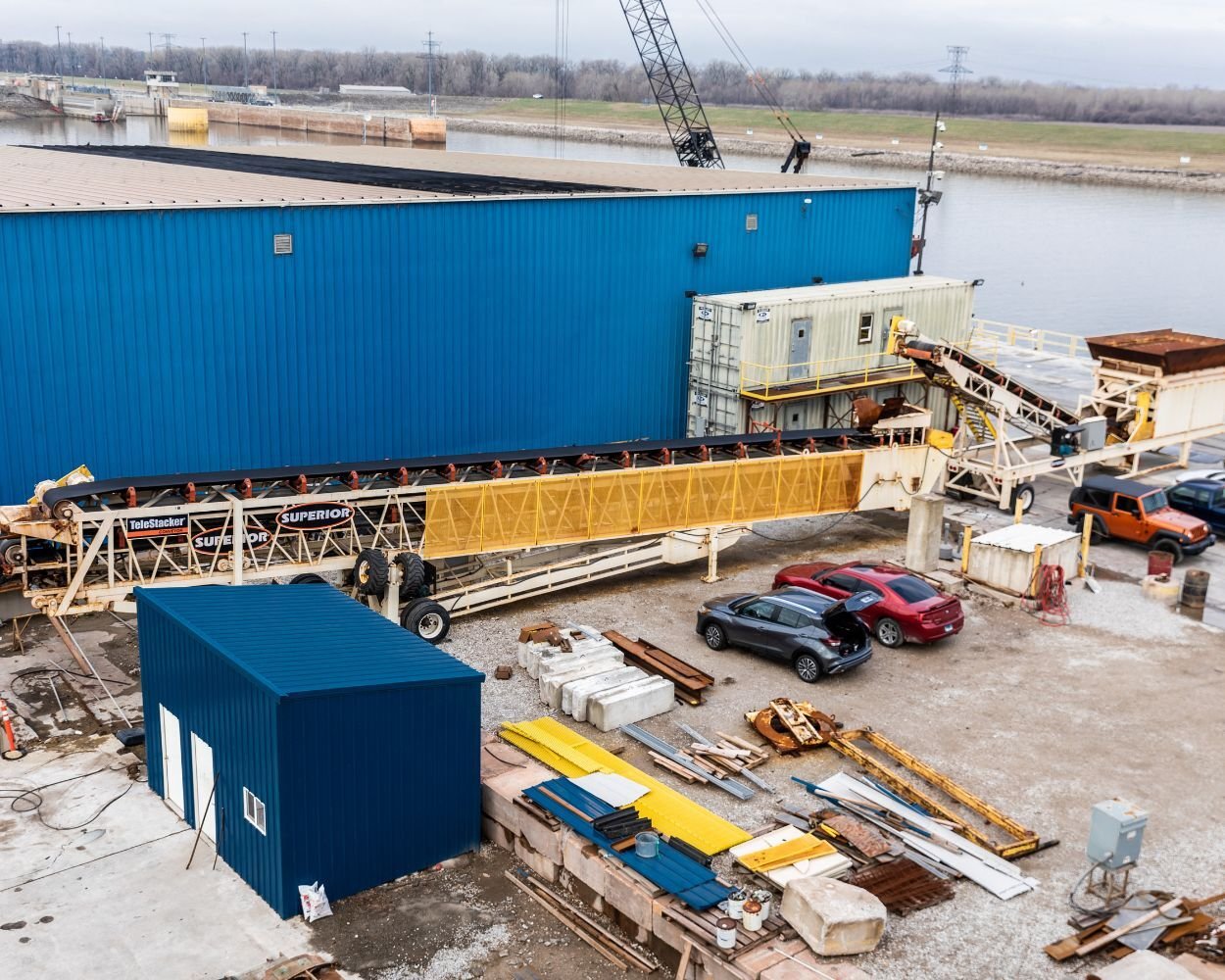 Portable TeleStacker® Conveyor to move between where loads need to go 