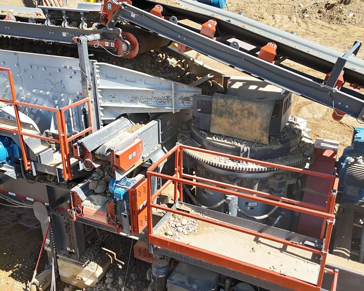 Patriot Cone CC Plant in operation at Iron river Sand and Gravel site now owned by North Central Aggregates