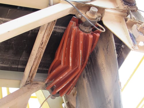 conveyor head with rocks unloading Stony Valley