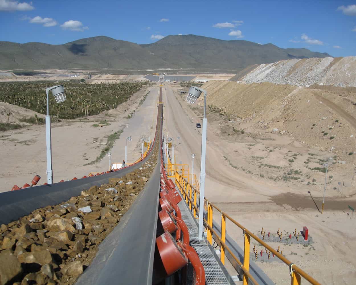 Moxie Idler Rolls in application on conveyor