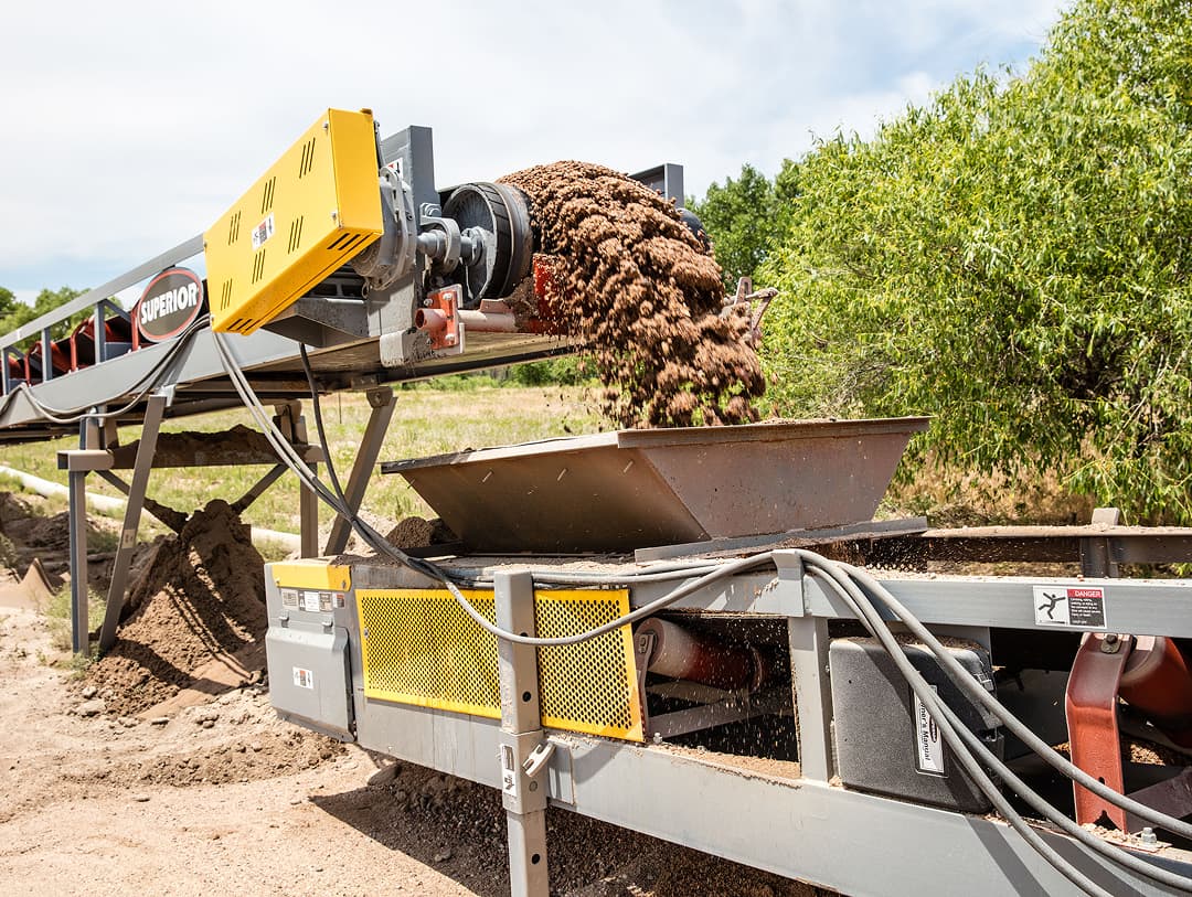 Apex Sand & Gravel with stackable conveyor