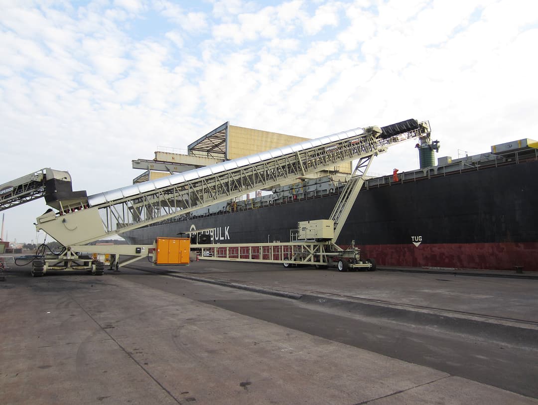 Port Kembla conveyor for BCE Bulk Conveying Equipment