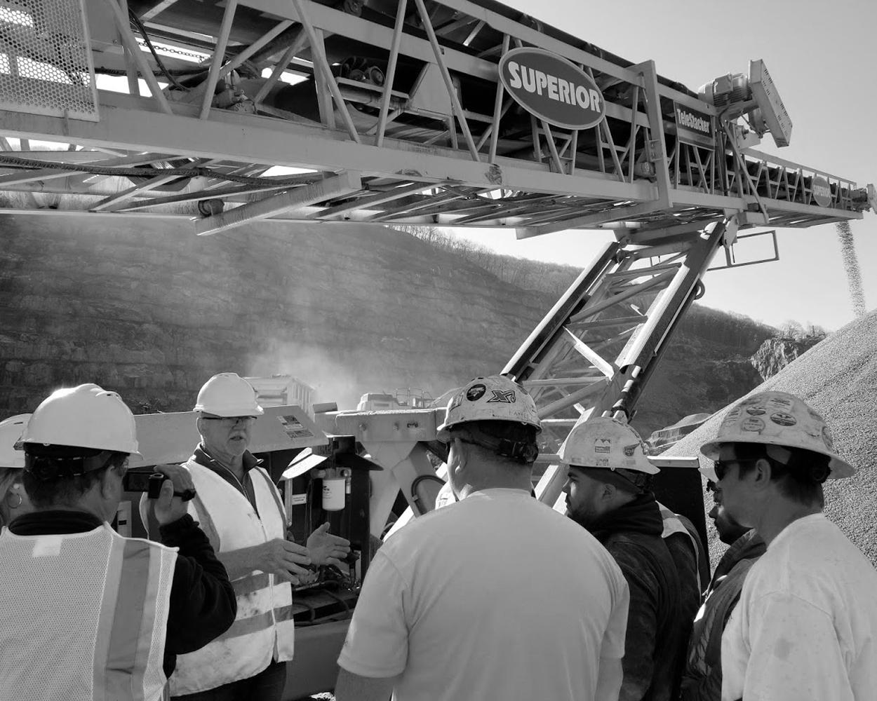 Conveyor school service training outdoors TeleStacker Conveyor