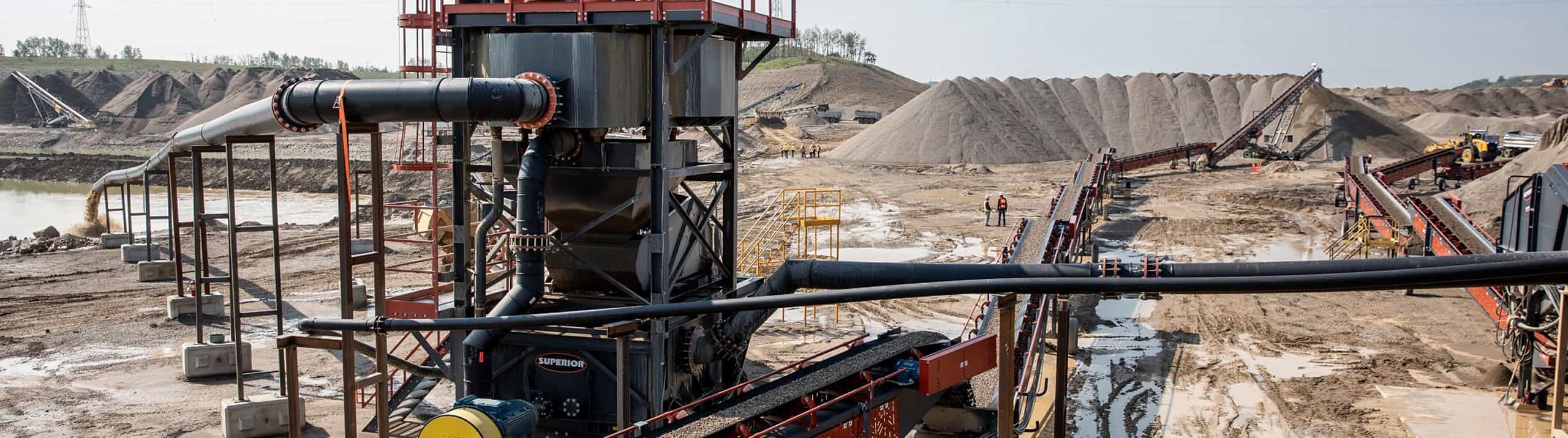 Ultra-Fines Recovery Plant inoperation on site in Calgary.