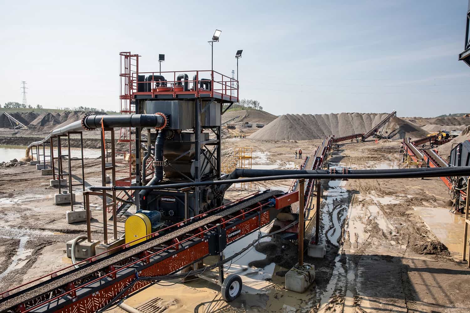 Ultra-Fines Recovery Plant in operation on-site at Calgary wash facility