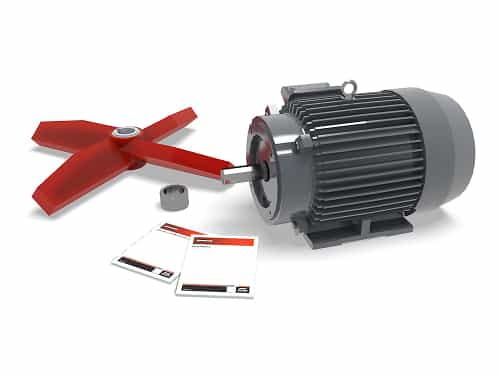 Attrition Mill spare parts and manuals laid out for maintenance and reference