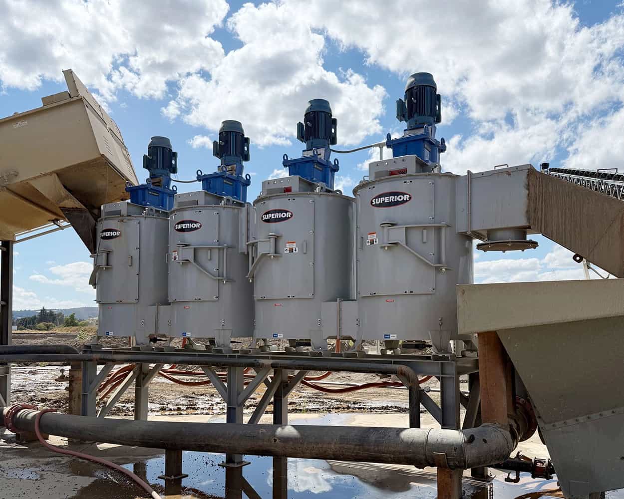 Attrition Mills twin-unit modular design operating side by side at wash plant in Oregon