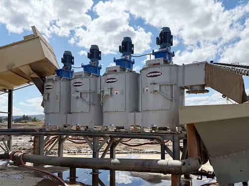 Attrition Mills twin-unit modular design in operation at wash plant in Oregon