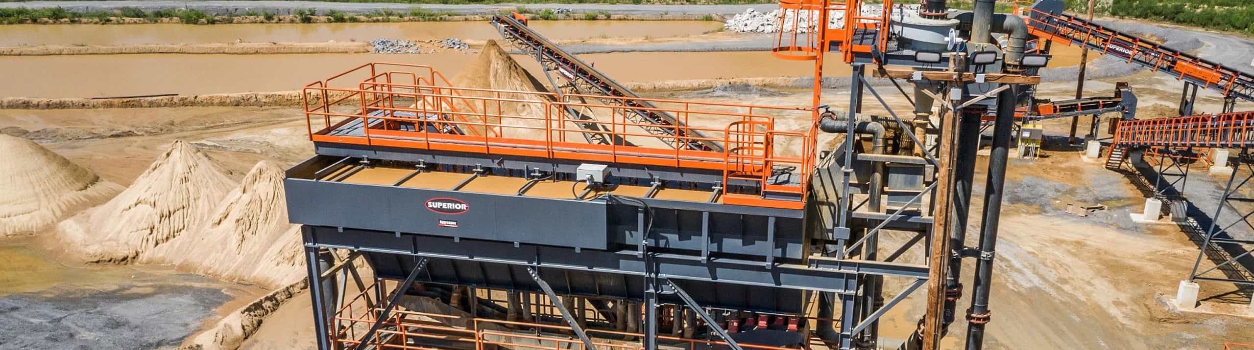Classifying Tank installed atop a new wash plant in Tennessee