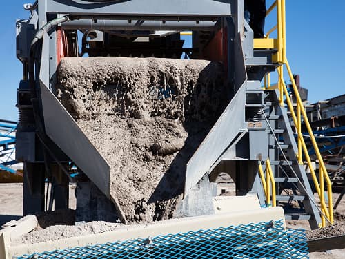 Team Elmers closeup sand from Alliance Low Water Washer