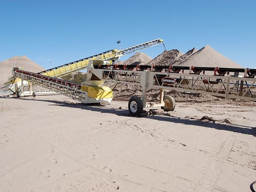 Preferred Sands site with TeleStacker Conveyor