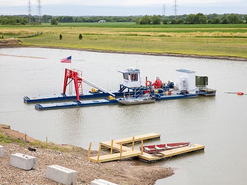 Saylorcreek Sand dredging in Saylorville IA