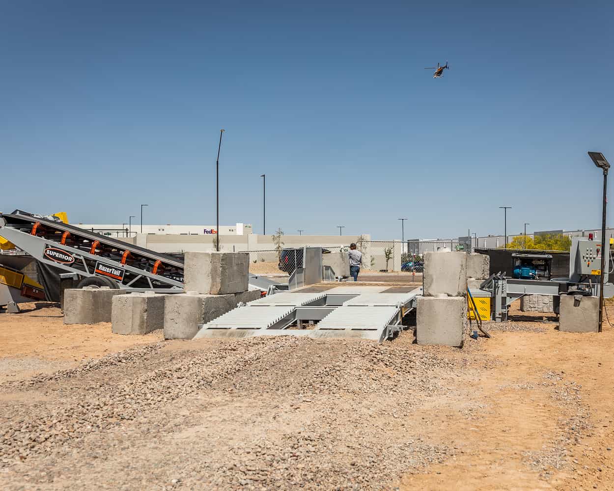 Desert Ready Mix using RazerTail Truck Unloader