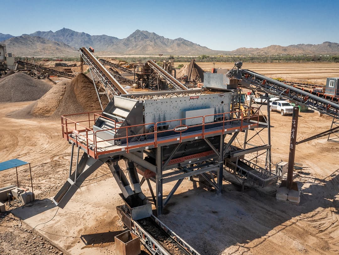 Portable jaw plant at Diamondback Materials in Tolleson AZ