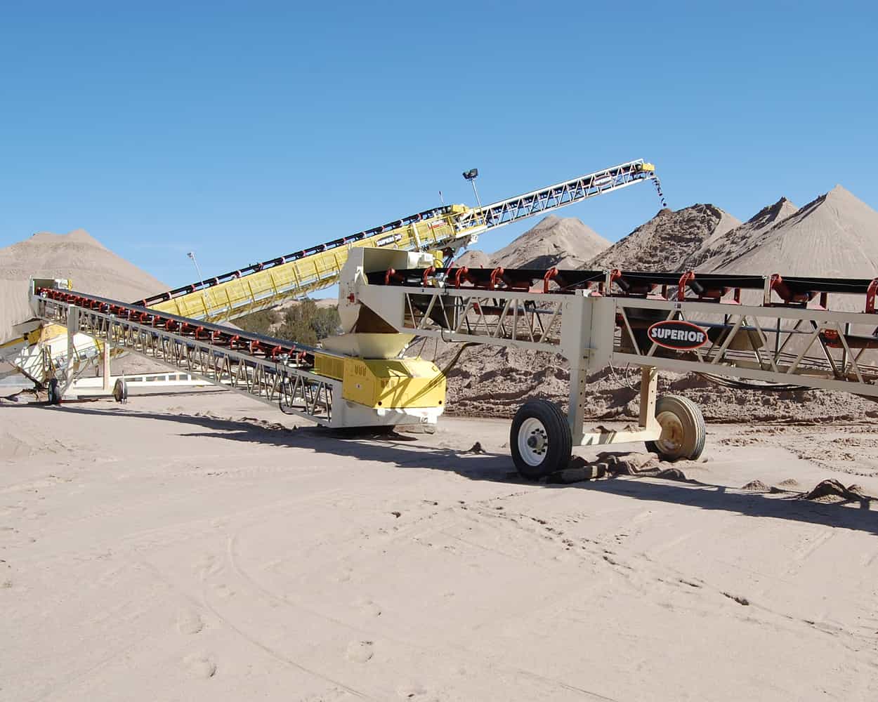 Preferred Sands site with jump conveyors