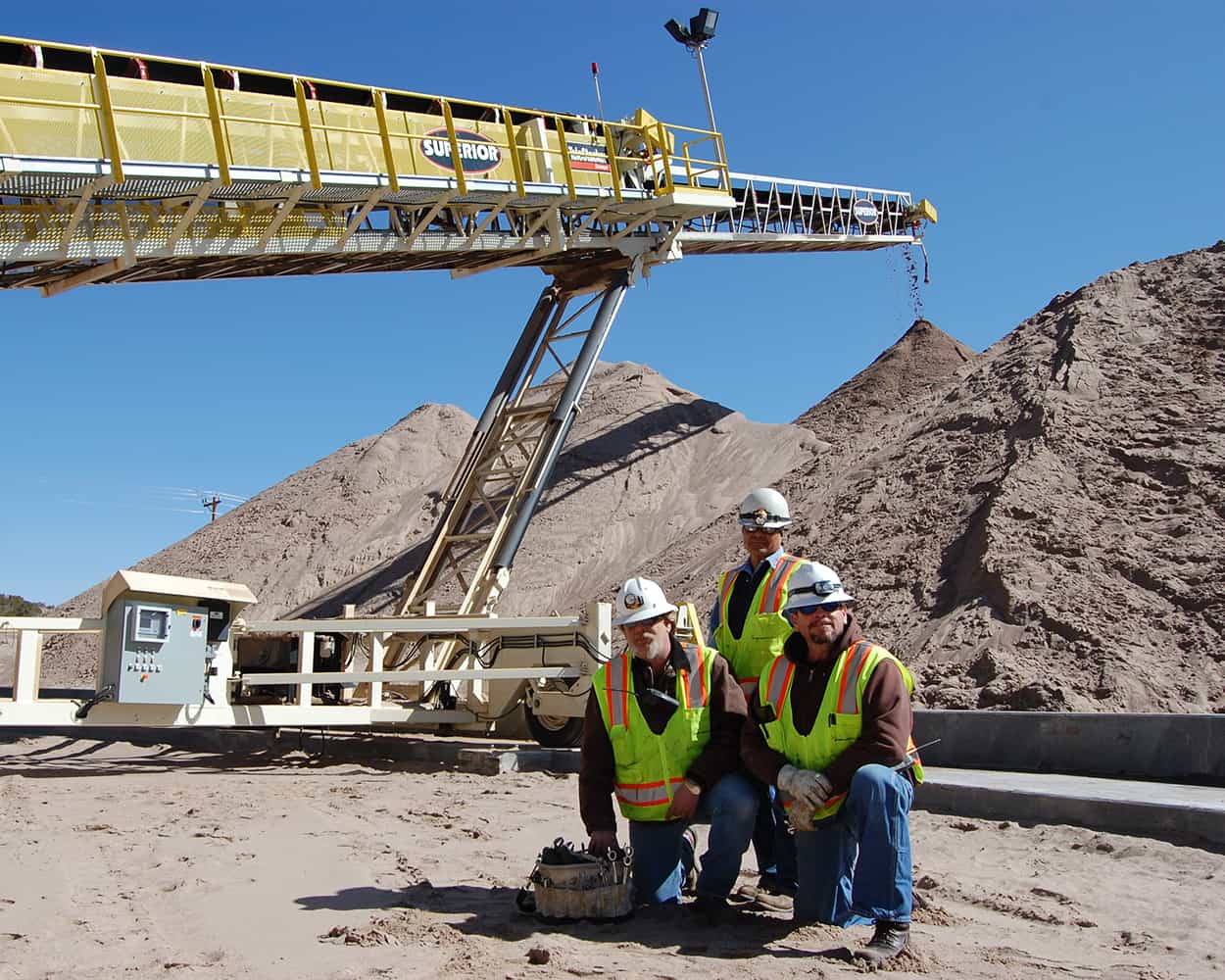 Preferred Sands crew at frac sand site