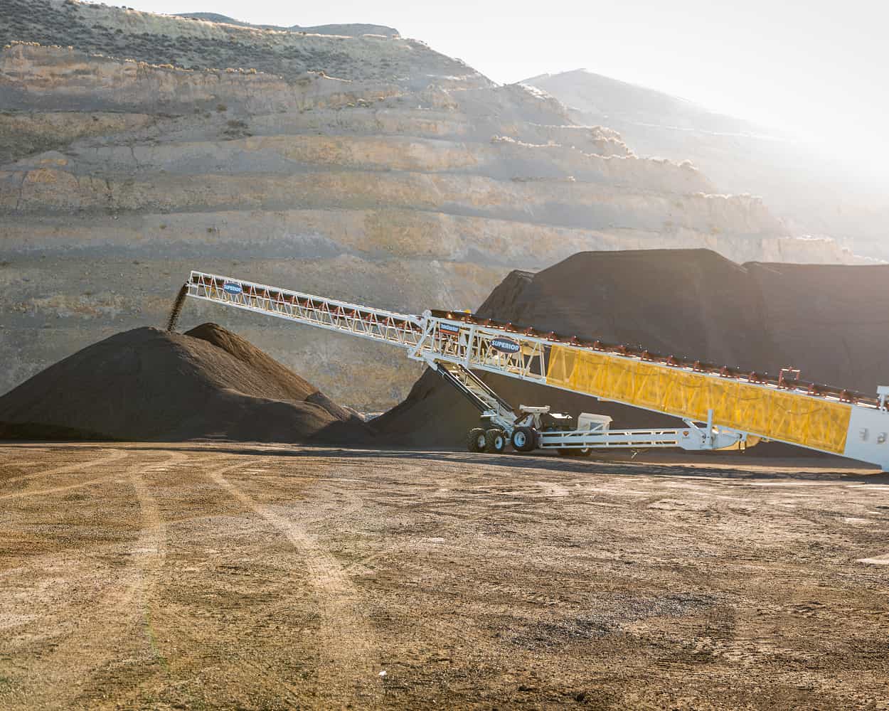 Geneva Rock in Salt Lake City UT with TeleStacker Conveyor