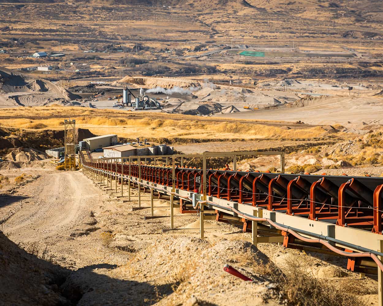 Geneva Rock in Draper UT overland conveyor