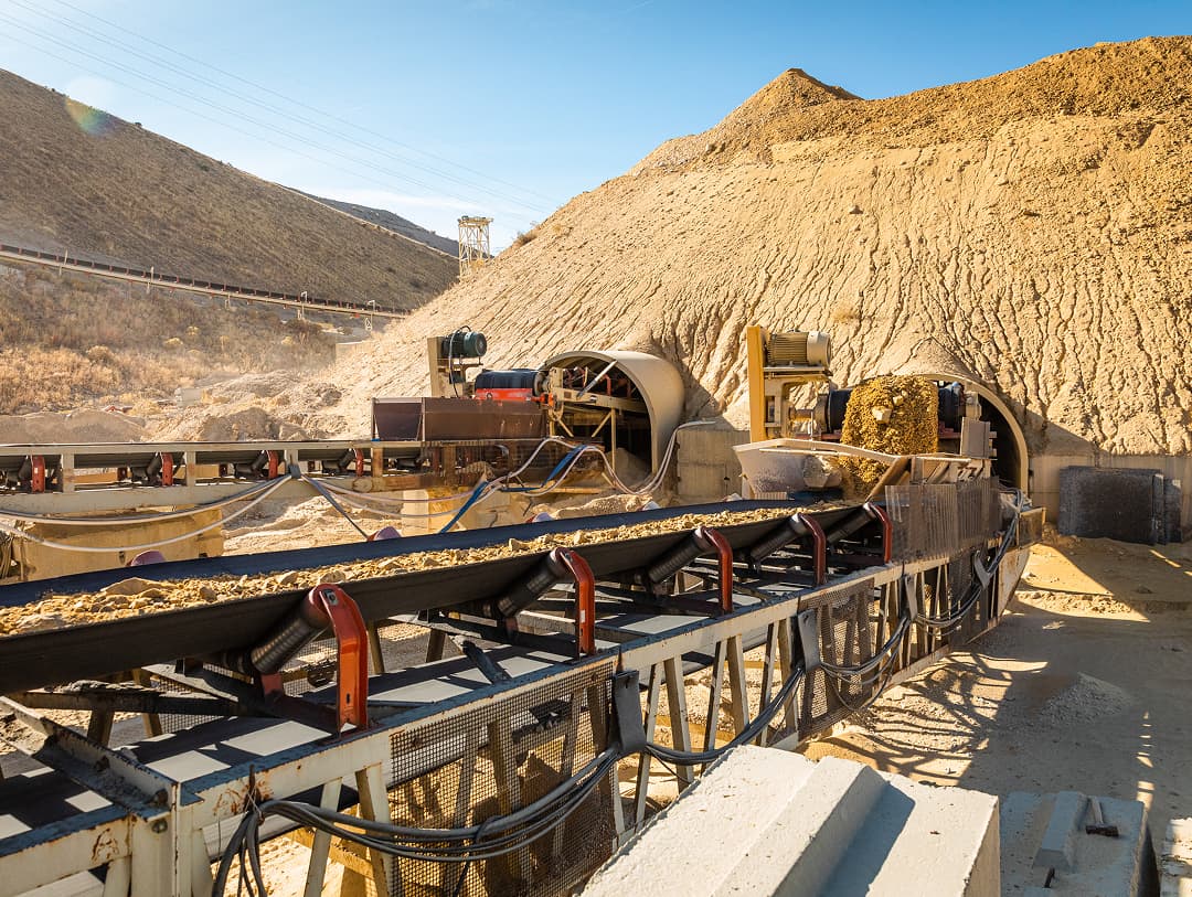 Geneva Rock in Draper UT overland conveyor