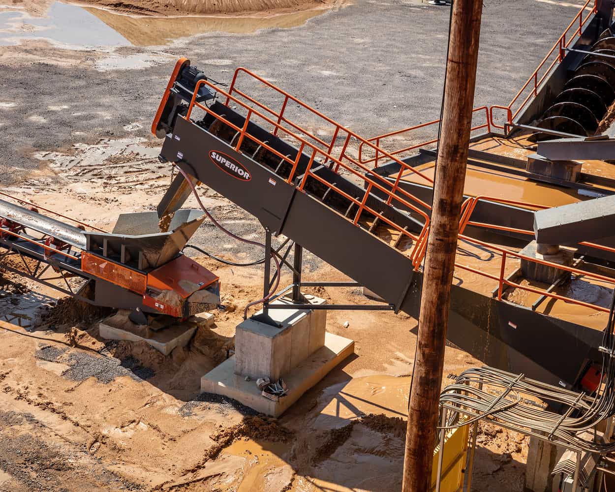 Classifying tank at Hoover Materials