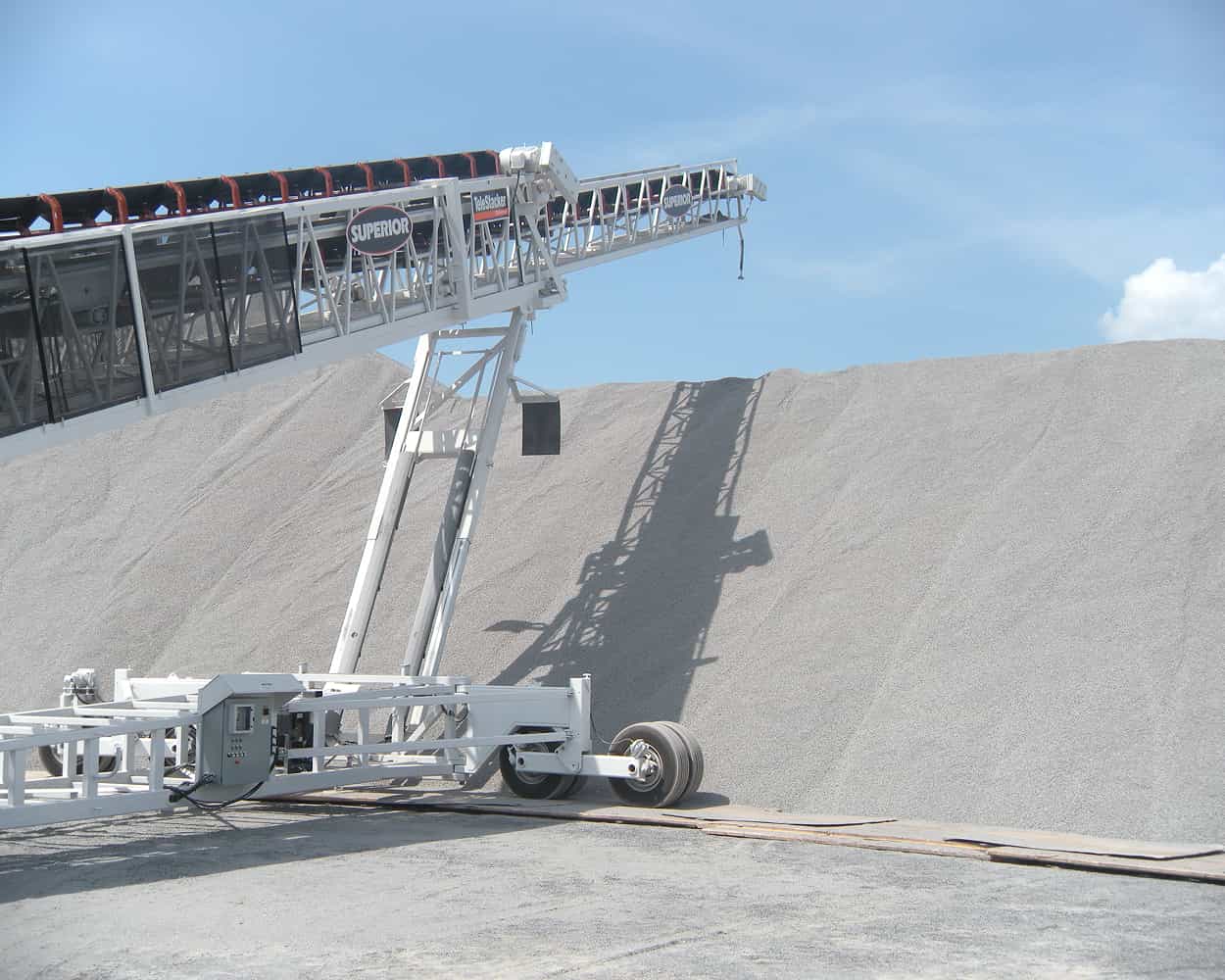 Hubbard Construction in Wnter Park FL using TeleStacker Conveyor