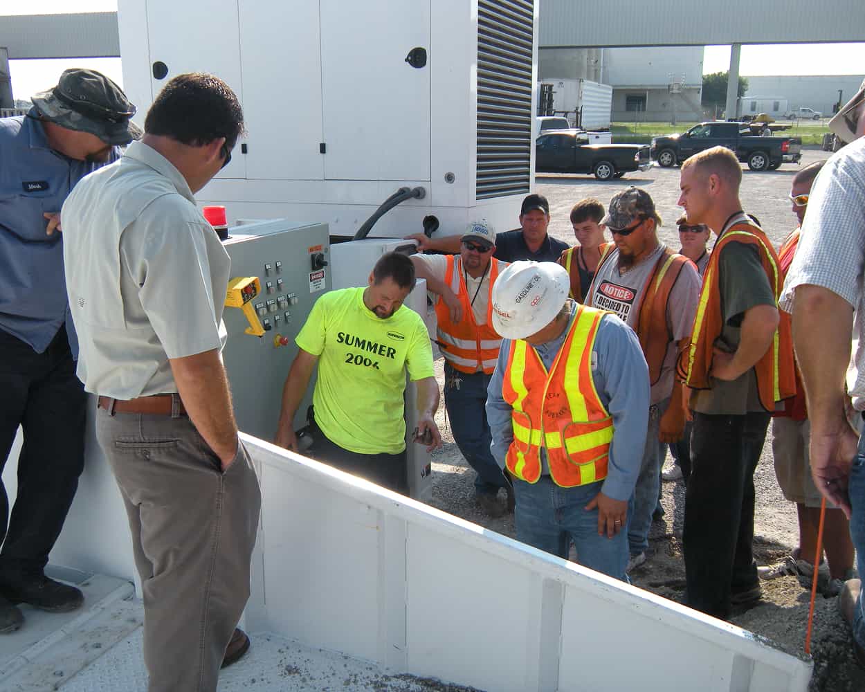 Loading area closeup RazerTail Truck Unloader at Hubbard Construction