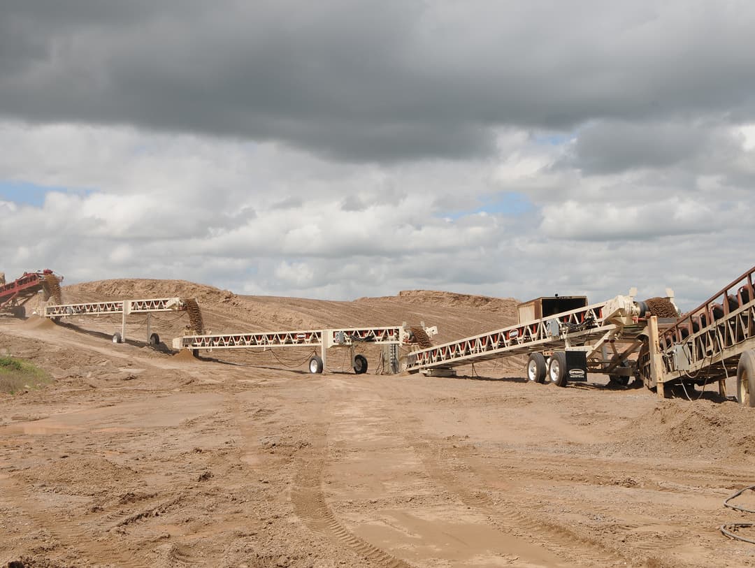 Knife River Using Portable Overland Conveyor in MN