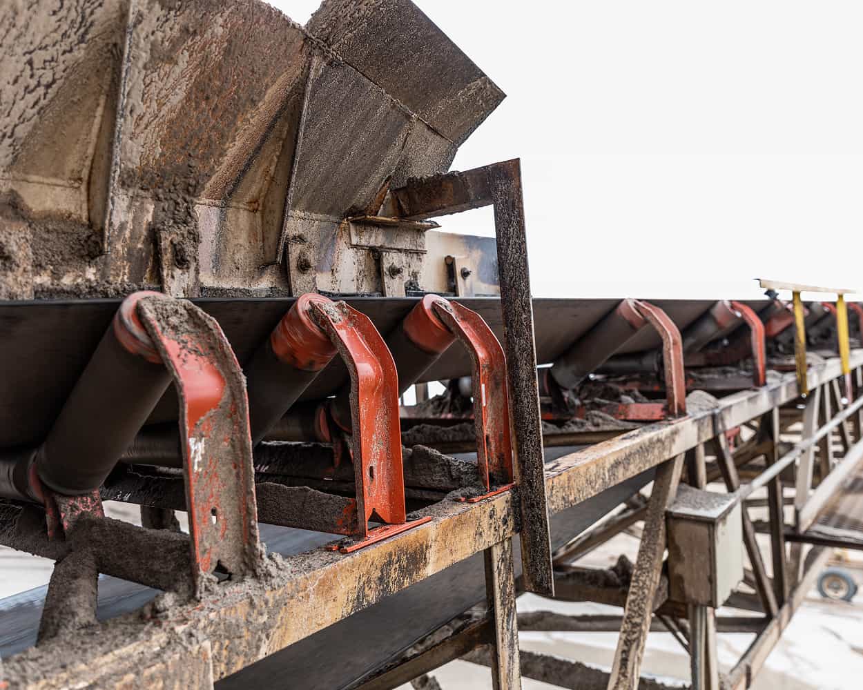 Titanium idler seal closeup at Madison County for Rogers Group