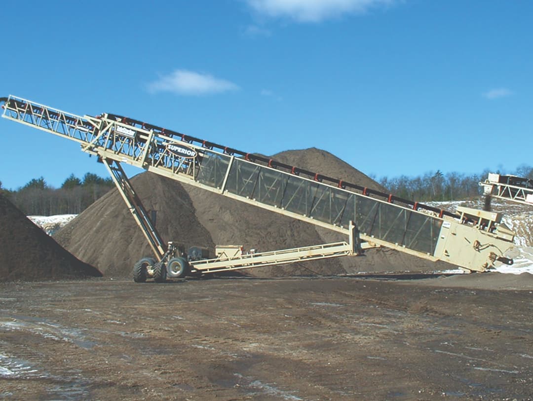 Marcou Construction using TeleStacker Conveyor