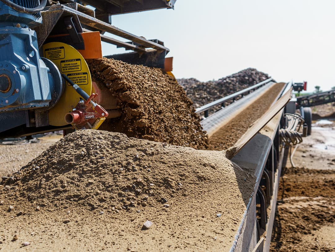 Rogge Excavating has portable crushing plant