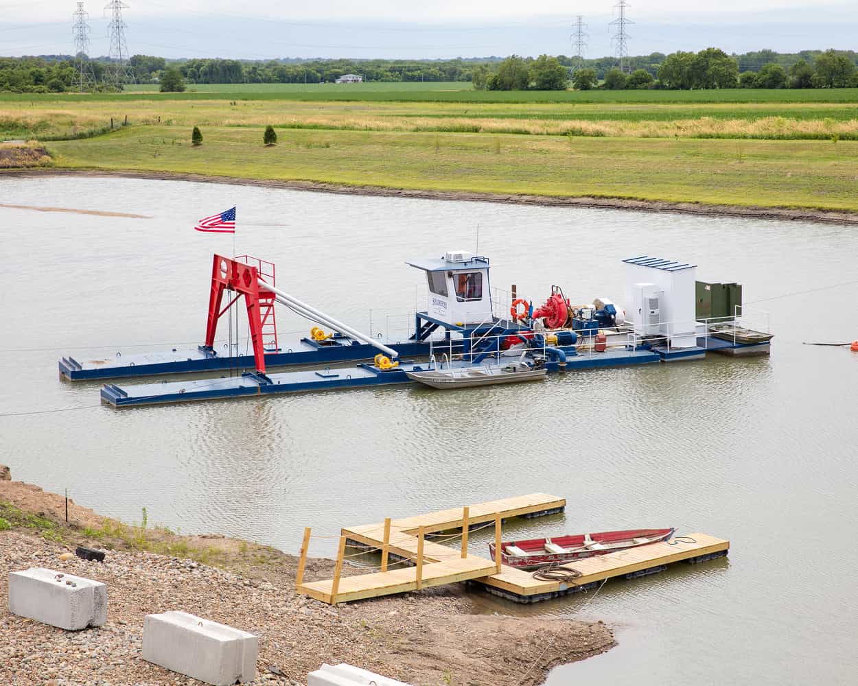 Saylorcreek Sand Company in IA dredge
