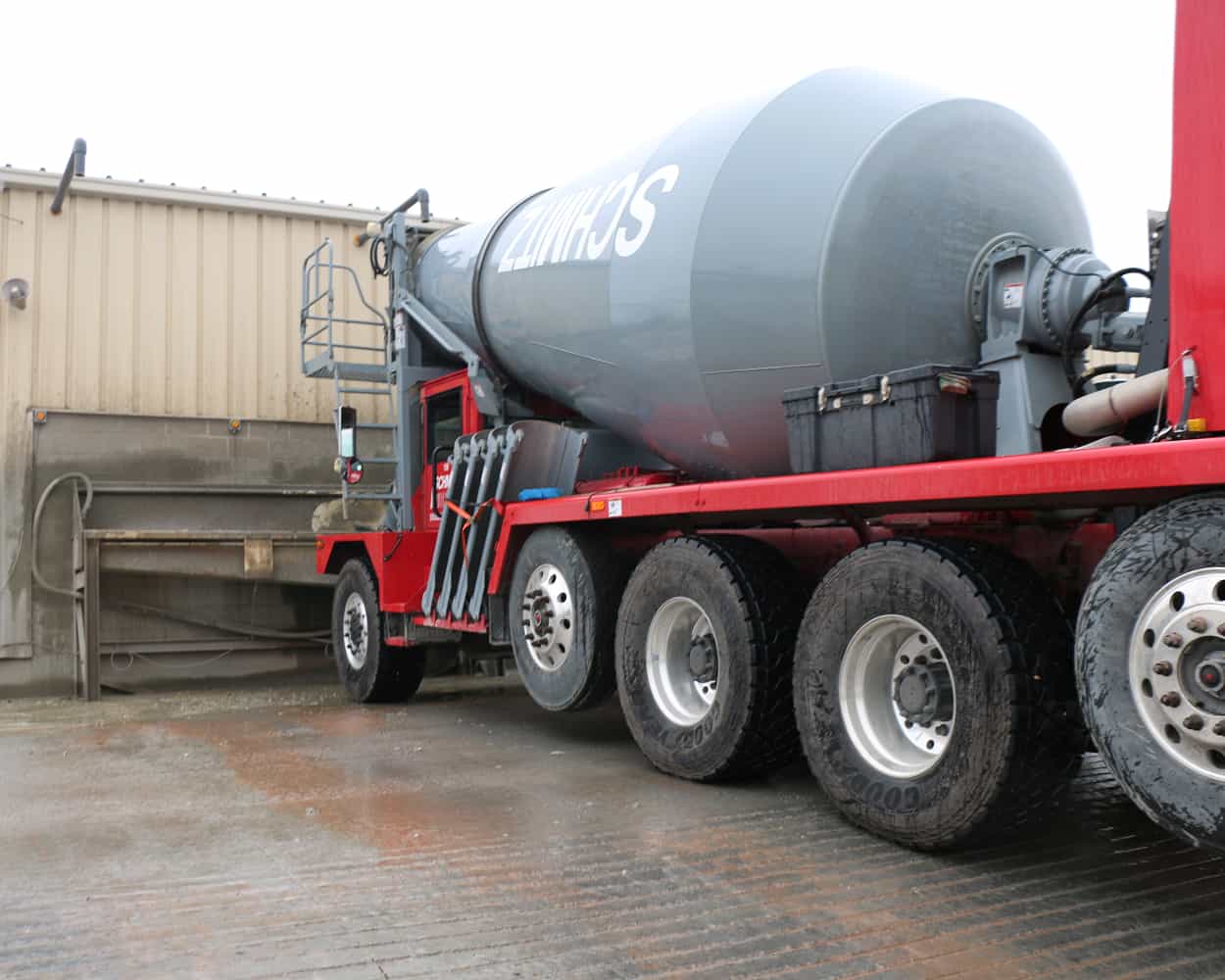 Schmitz Ready Mix in Franklin, WI with ready mix truck