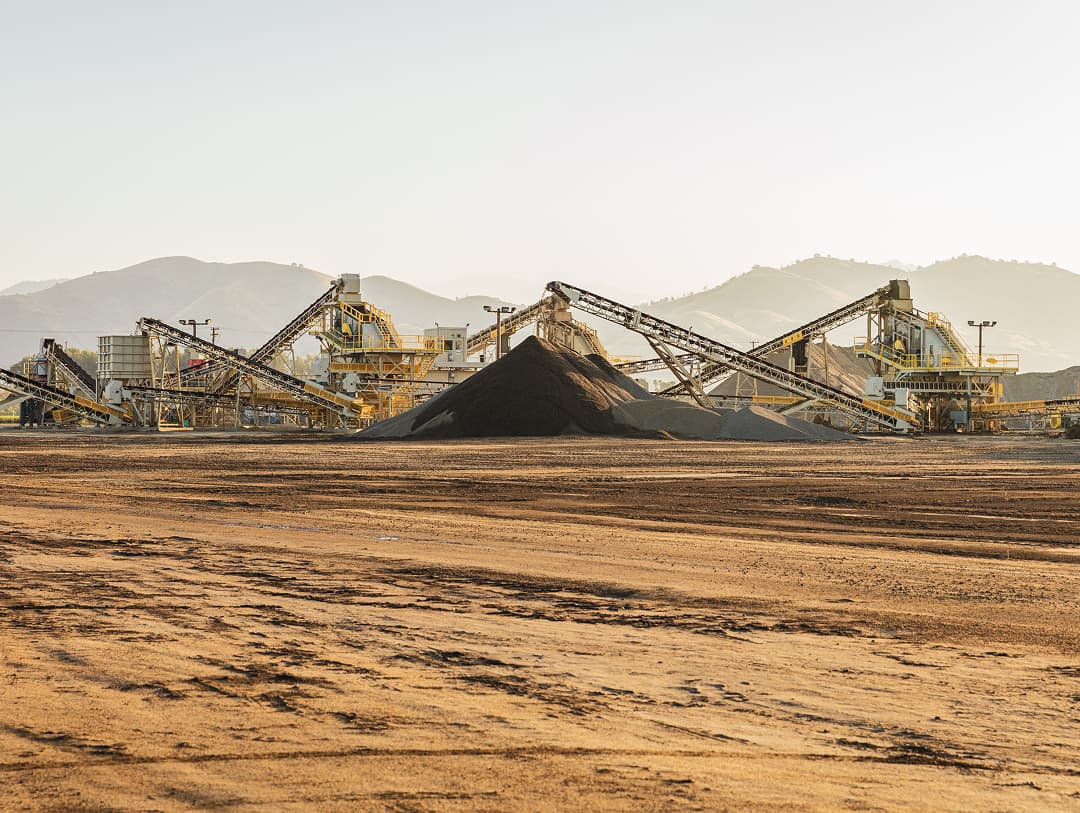 Teichert site at Santa Fe Aggregates in California