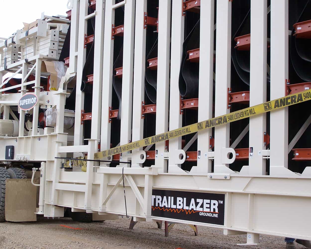 Newmont MIning setting up Trailblazer Conveyor