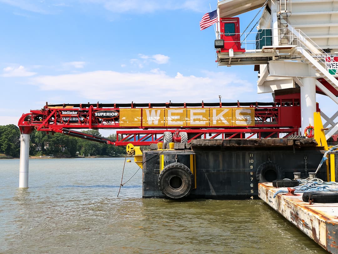 Weeks Marine dredges to TeleStacker® Conveyor