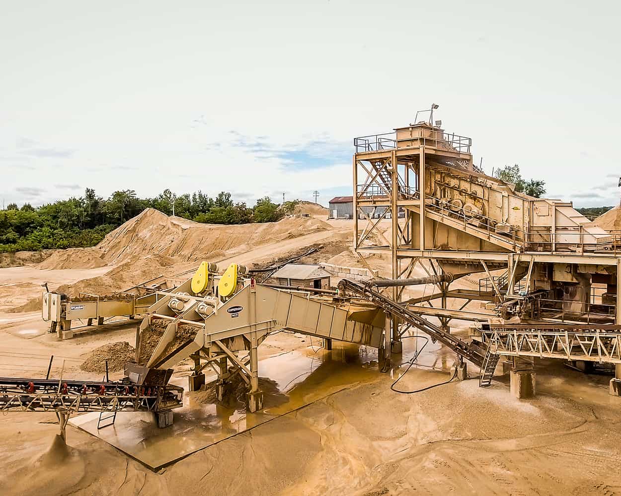 Wissota Sand in Richfield WI - Aggredry Washer on site