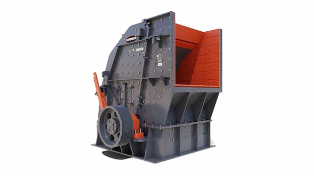 3D rendering of the Sentry HSI SS Series featuring a heavy-duty single-rotor and larger feed opening.