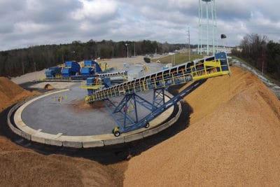 Radial Stacking Conveyor_Wood Pellets-Zilkha Biomass-Selma, AL _ Superior Industries