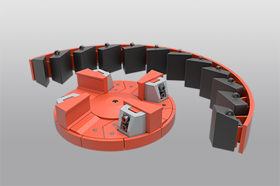 Valor VSI crushing chamber 4 shoe- steel on steel - SOS by Superior Industries