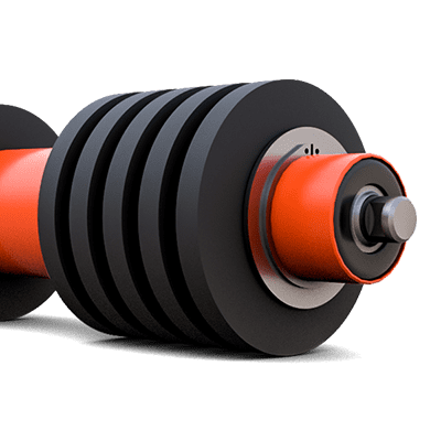 Conveyor Roller Rubber Rollers to Suit 450mm Width (CRR008)