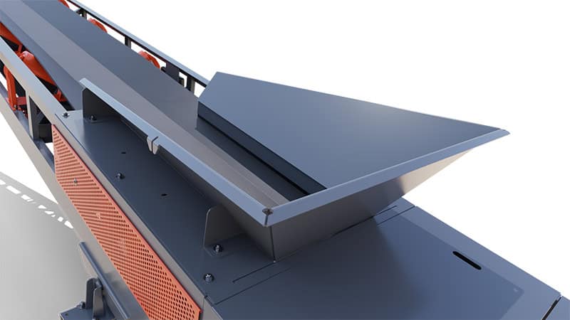 Radial Receiving Hopper | Superior Industries Stackable conveyor hopper tail end